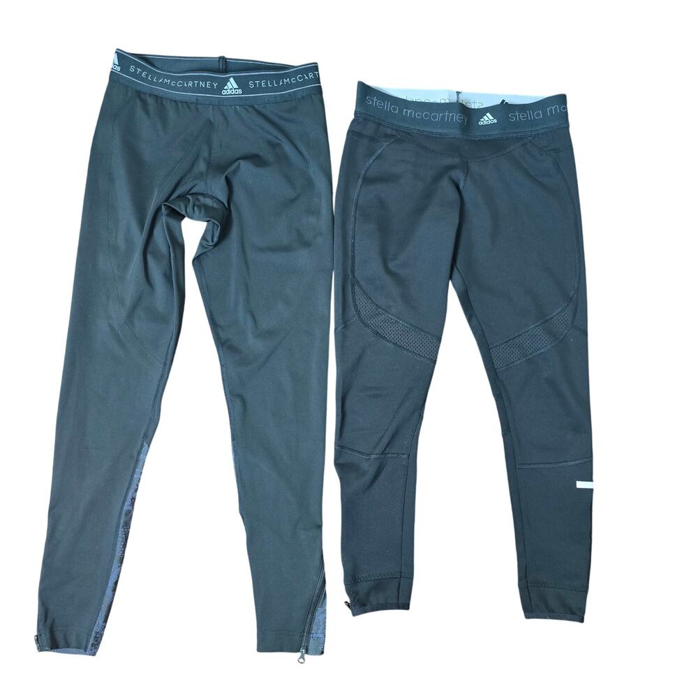 Adidas Stella McCartney Black Running Leggings Bundle - XS